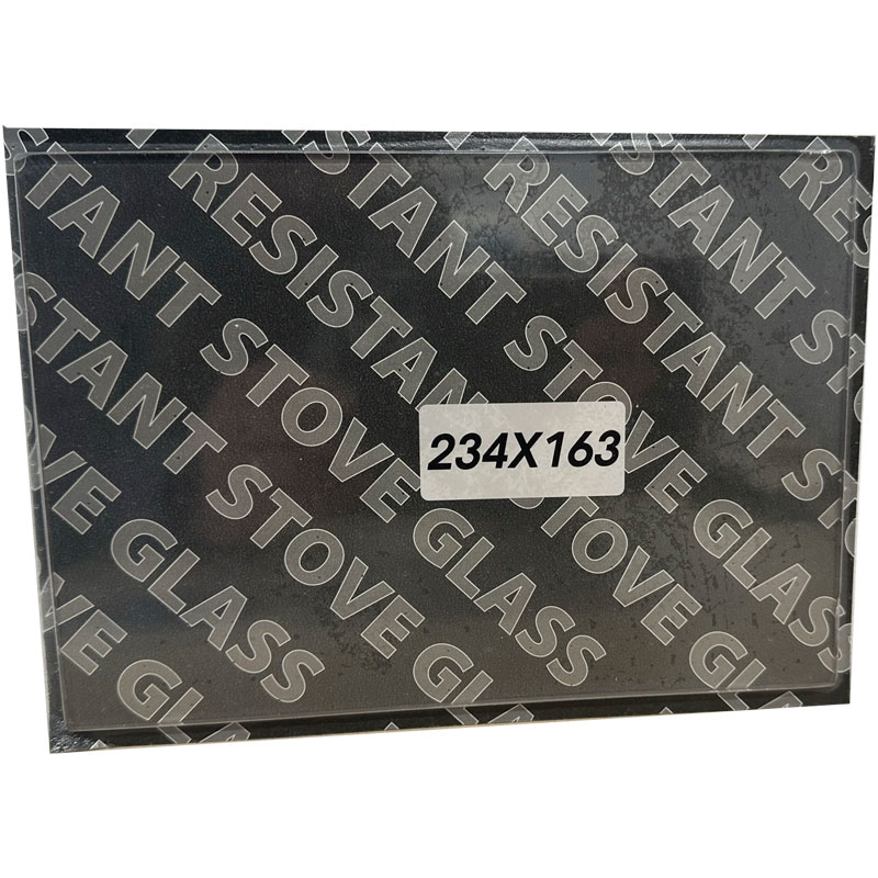 Replacement Stove Glass - Logfire Sprite (234mm x 163mm Rectangular)