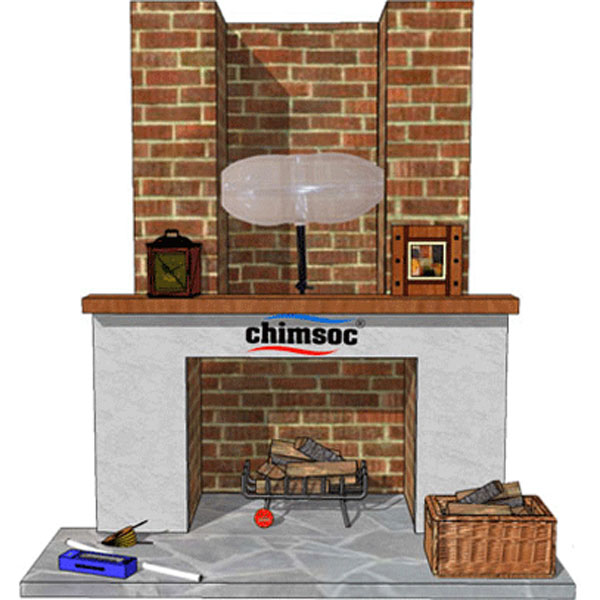 Chimney Balloon Fireplace Draft Stopper - 9 in. x 9 in.