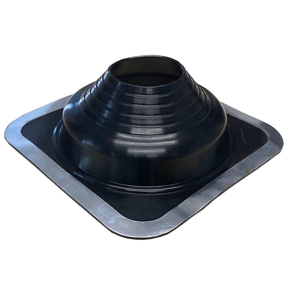 Chimsoc High Temperature Rubber Pipe Flashing - Black SILICONE - 110-170mm Diameter - CF6HTB