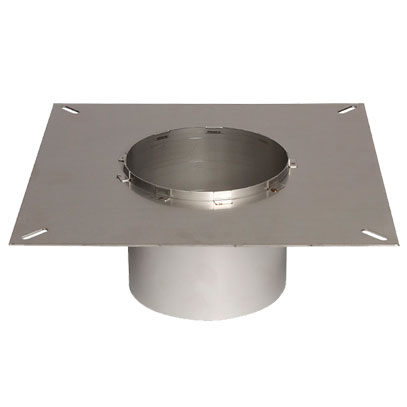 Exodraft Square Flange FR2 - 125mm Diameter Chimney