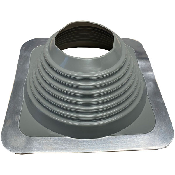 Chimsoc Metal Pipe Flashing - Grey SILICONE - 121-254mm Diameter - 12-6HT