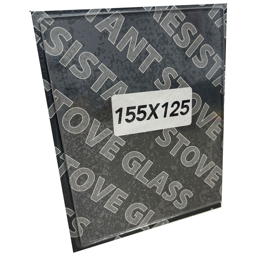 Replacement Stove Glass - Villager C Mark 1 (155mm x 125mm Rectangular)