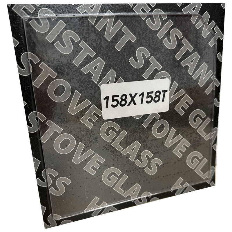 Replacement Stove Glass - Villager Chelsea (158mm x 158mm Shaped)