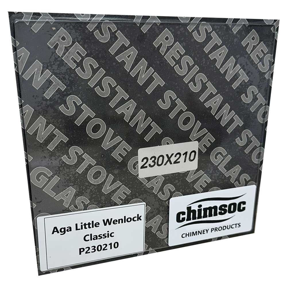 Replacement Stove Glass - AGA Little Wenlock Classic (230mm x 210mm Rectangular)