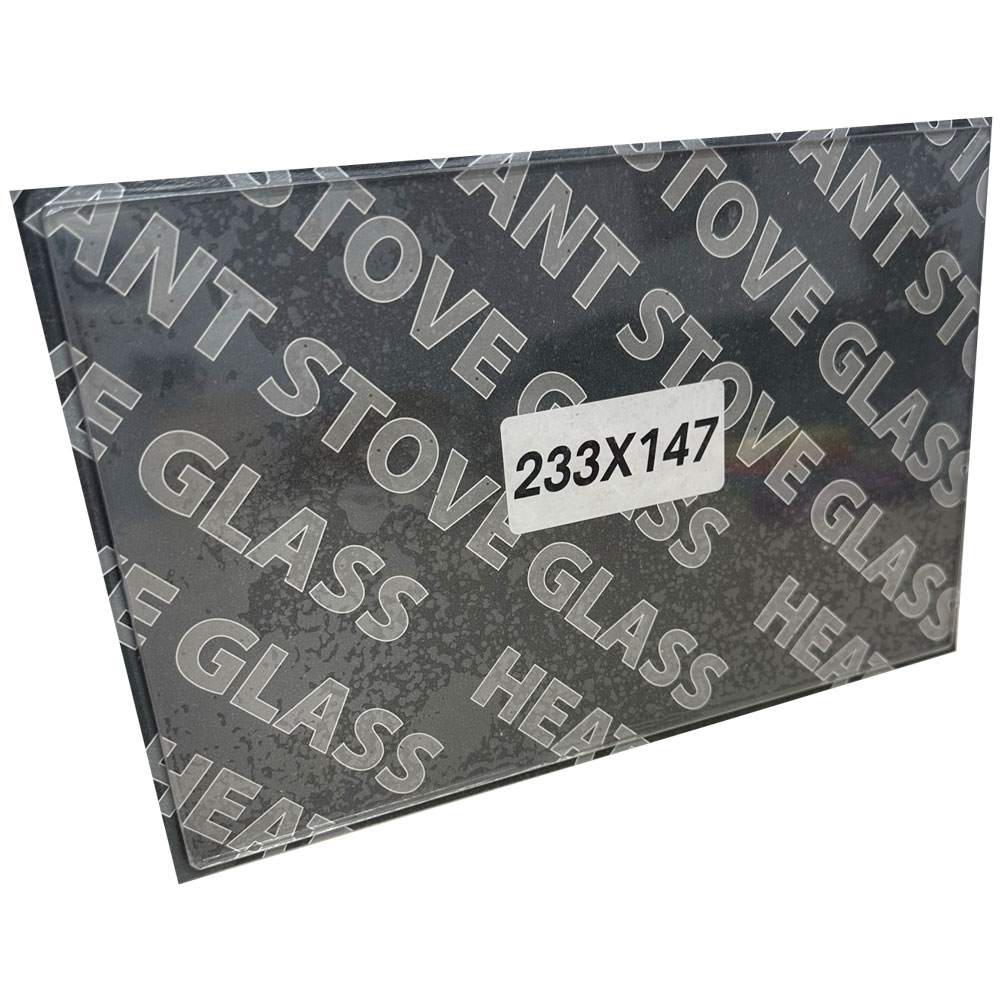 Replacement Stove Glass - Rayburn No. 7 (233mm x 147mm Rectangular)