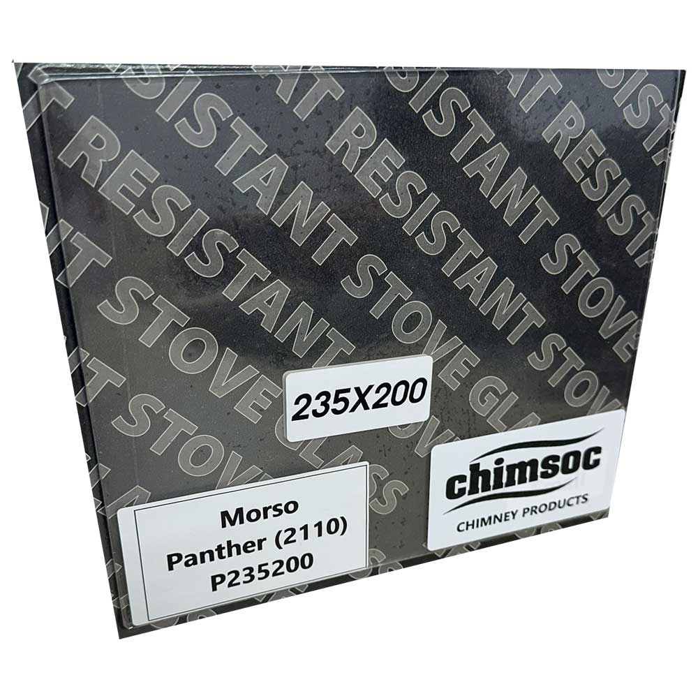 Replacement Stove Glass - Morso Panther (2110) (235mm x 200mm Rectangular)