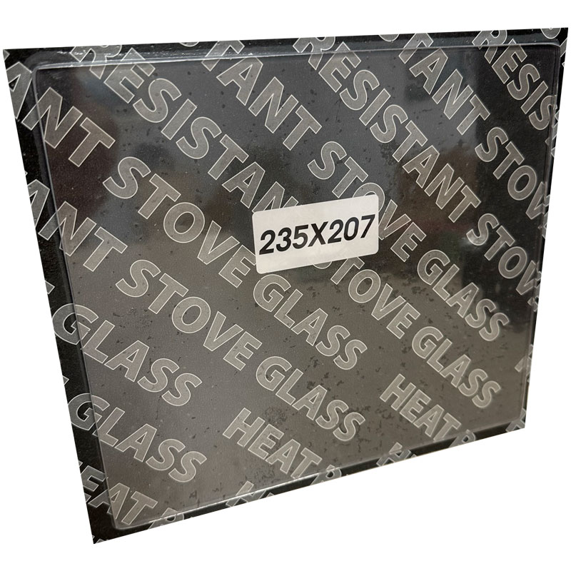 Replacement Stove Glass - Hunter 3 Traditional / 4 Traditional (235mm x 207mm Rectangular)