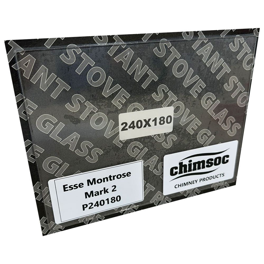 Replacement Stove Glass - Esse Montrose Mark 2 (240mm x 180mm Rectangular)