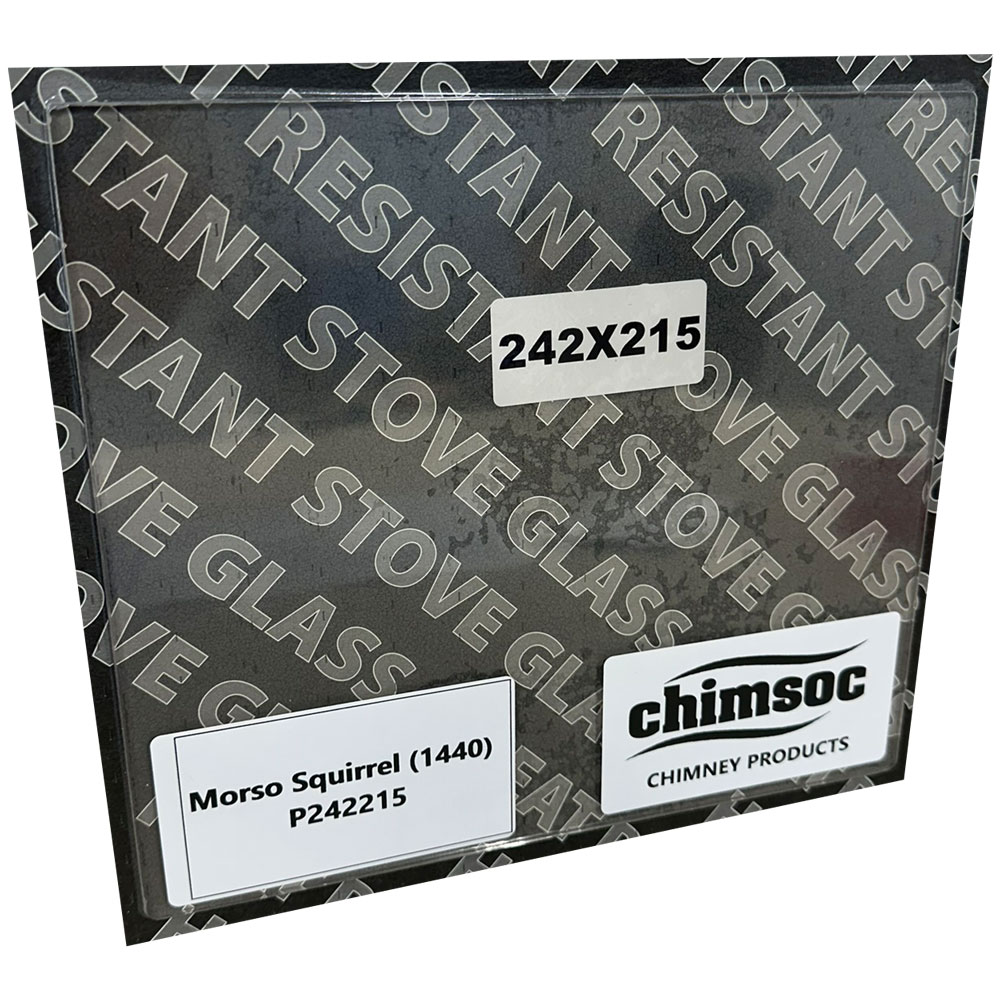 Replacement Stove Glass - Morso Squirrel (1440) (242mm x 215mm Rectangular)