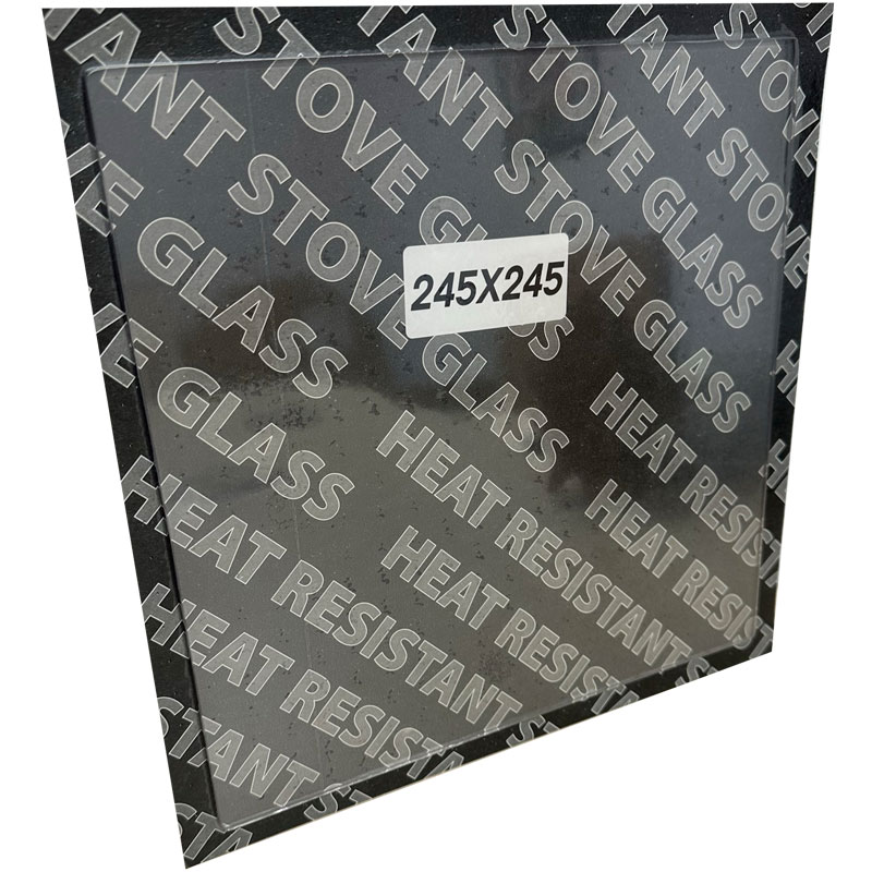 Replacement Stove Glass - Hunter Hawk 3D / Hawk 4D Contemporary (245mm x 245mm Square)