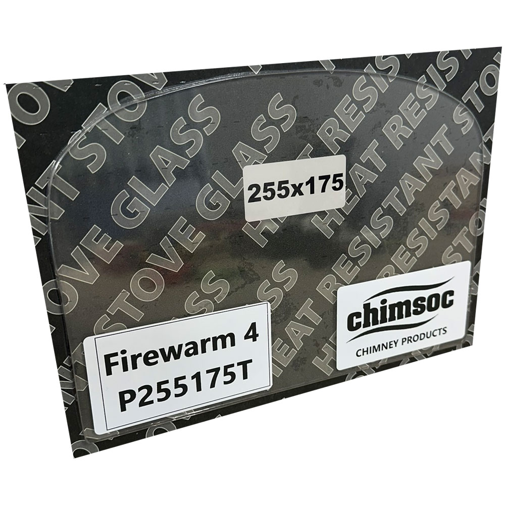 Replacement Stove Glass - Firewarm 4 (255mm x 175mm Arched Top)