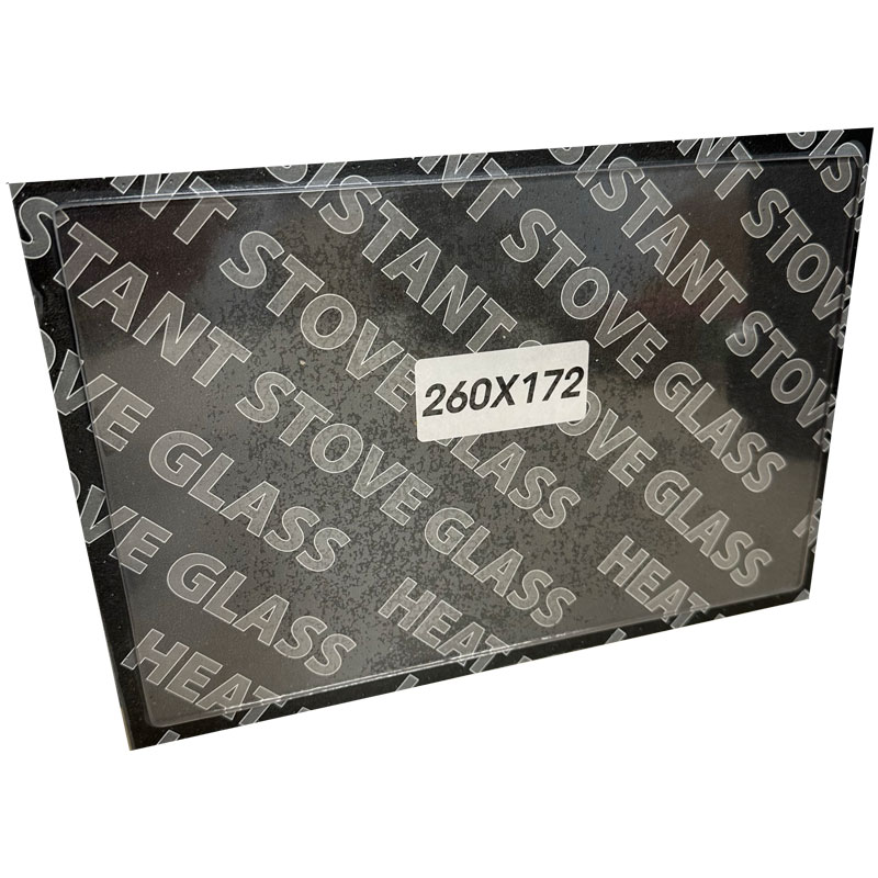 Replacement Stove Glass - Charnwood Firefront / L.A. (260mm x 172mm Rectangular)