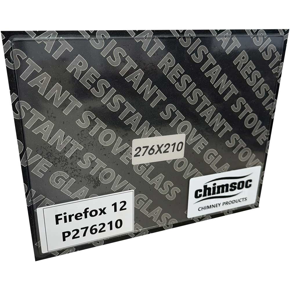 Replacement Stove Glass - Saxon Flame 12 (276mm x 210mm Rectangular)