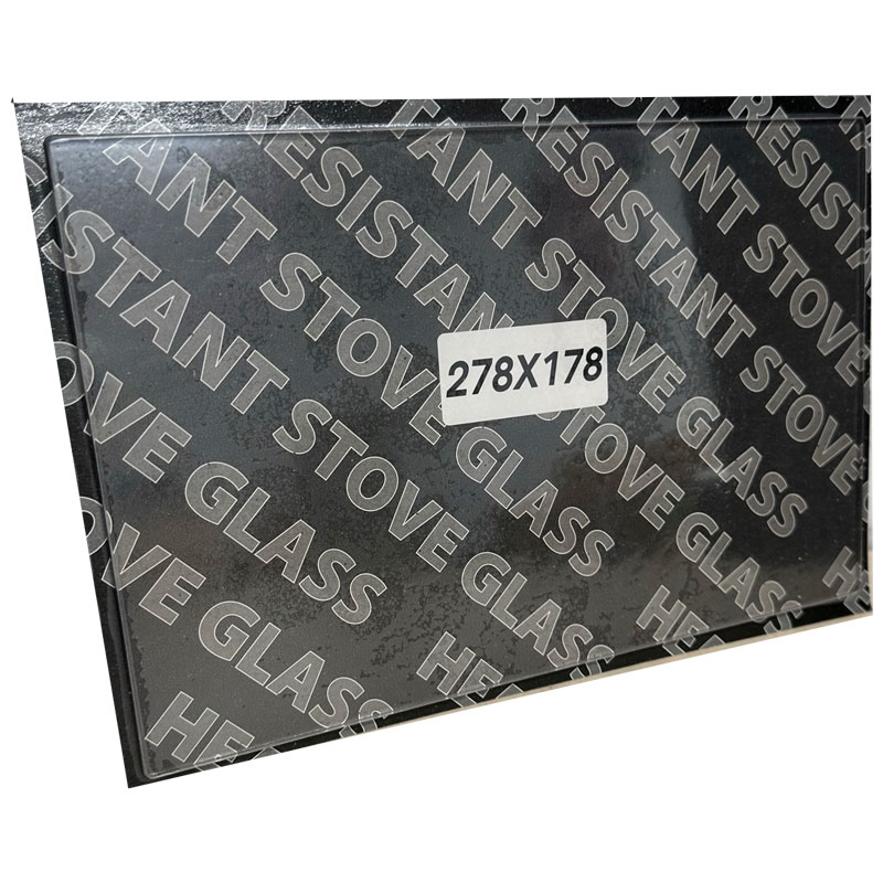 Replacement Stove Glass - Charnwood Country 6, 8, 12, 14, 14B, 15B, 16B (278mm x 178mm Rectangular)