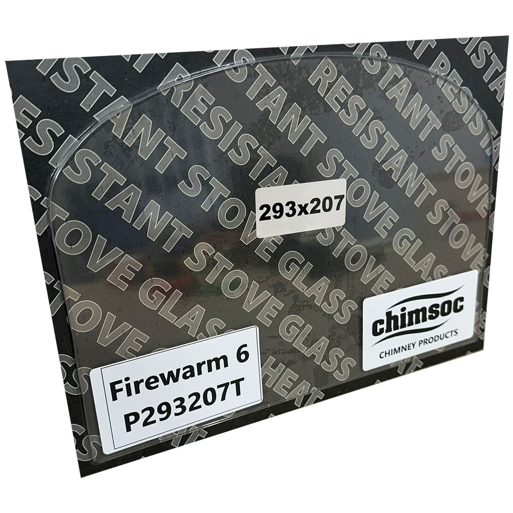 Replacement Stove Glass - Firewarm 6 (293mm x 207mm Arched Top)