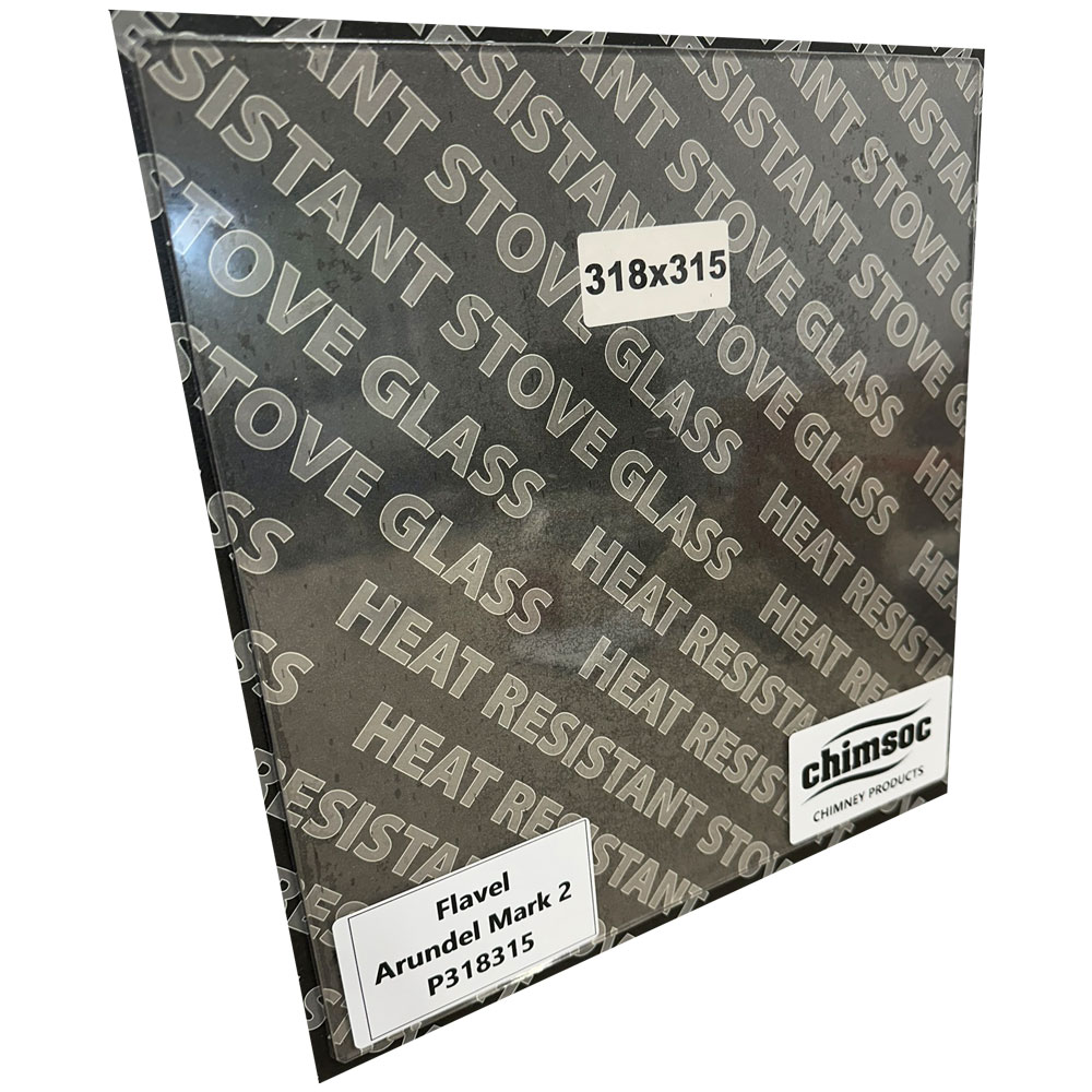 Replacement Stove Glass - Flavel Arundel Mark 2 (318mm x 315mm Rectangular)