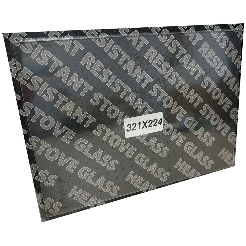 Replacement Stove Glass - Clearview Single Glaze 650/750 (321mm x 224mm Rectangular)