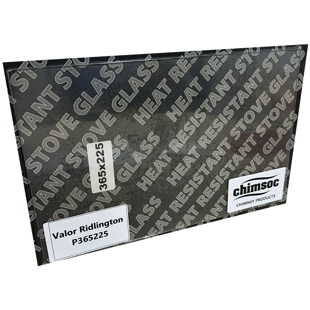 Replacement Stove Glass - Valor Ridlington (365mm x 225mm Rectangular)