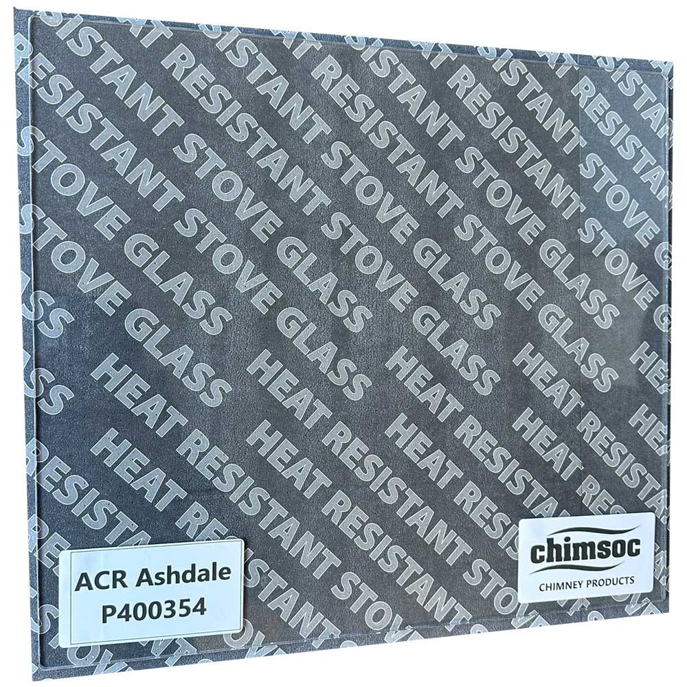 Replacement Stove Glass - ACR Ashdale (400mm x 354mm Rectangular)