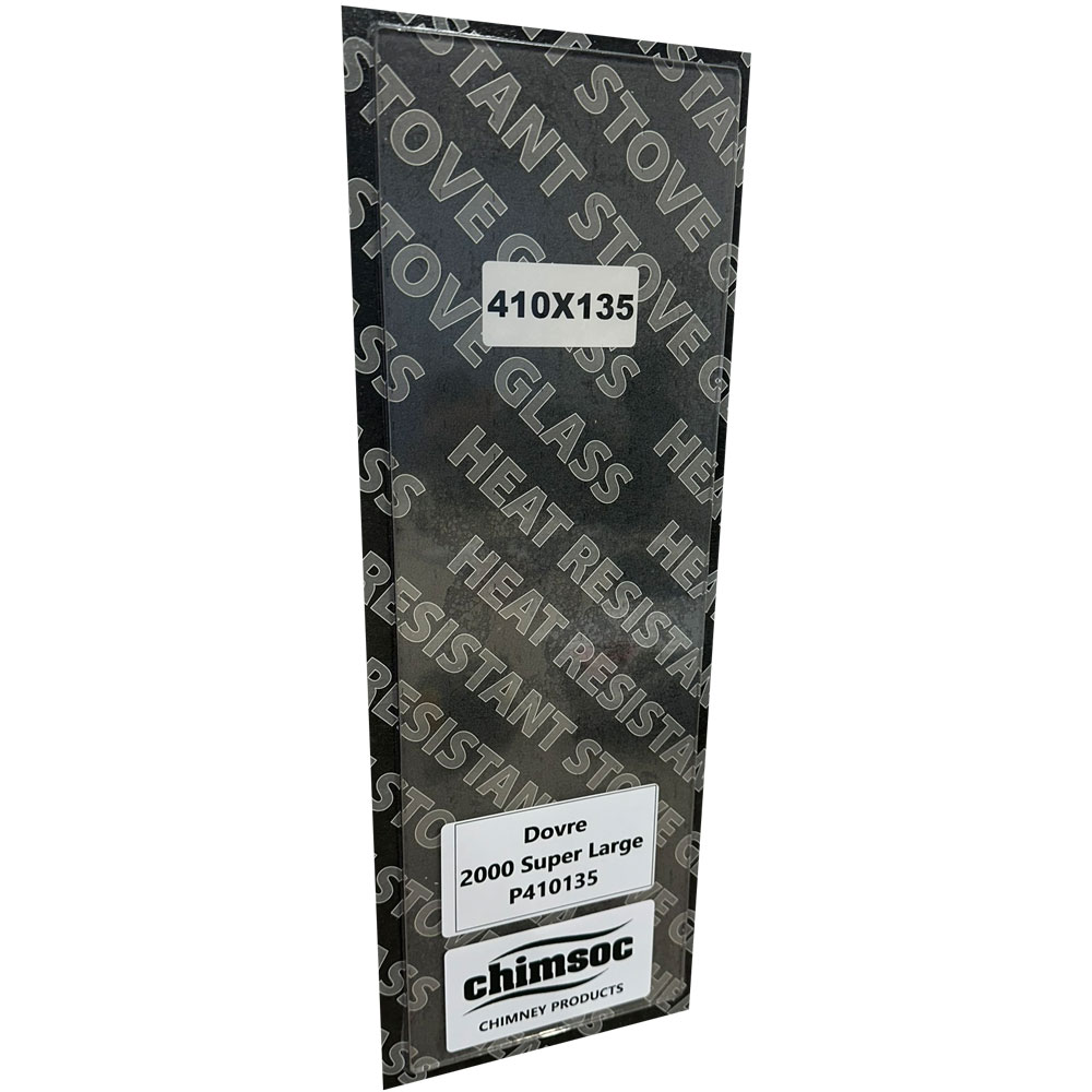 Replacement Stove Glass - Dovre 2000 Super Large (410mm x 135mm Rectangular)