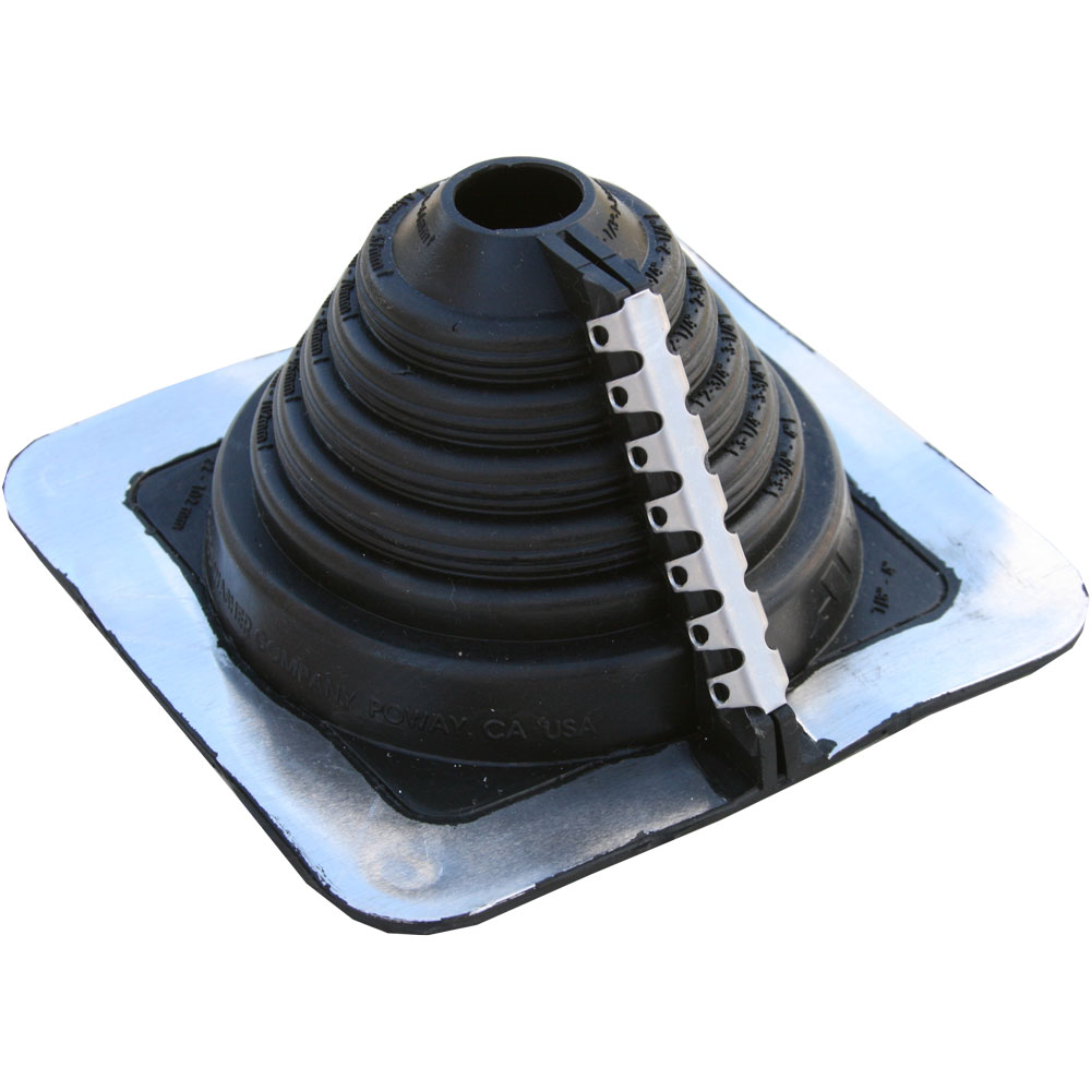 Master Flash Multi Flash Low Temperature Pipe Flashing - Black EPDM - 22-102mm Diameter - MF201C