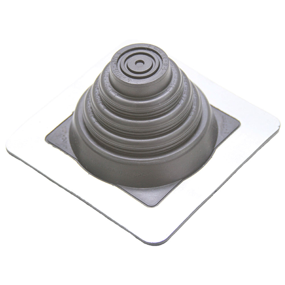 Master Flash Standard Low Temperature Pipe Flashing - Black EPDM - 0-70mm Diameter - 101