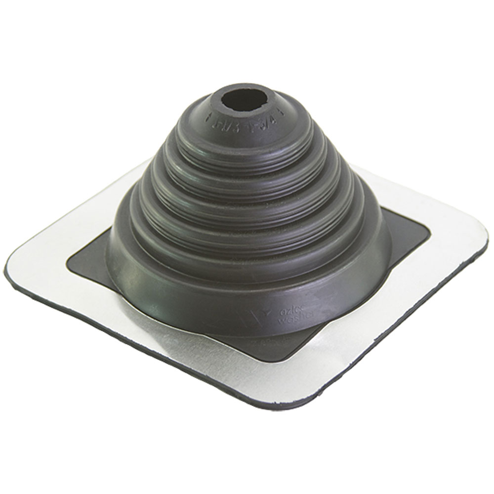 Master Flash Standard Low Temperature Pipe Flashing - Black EPDM - 22mm-101mm Diameter - 201