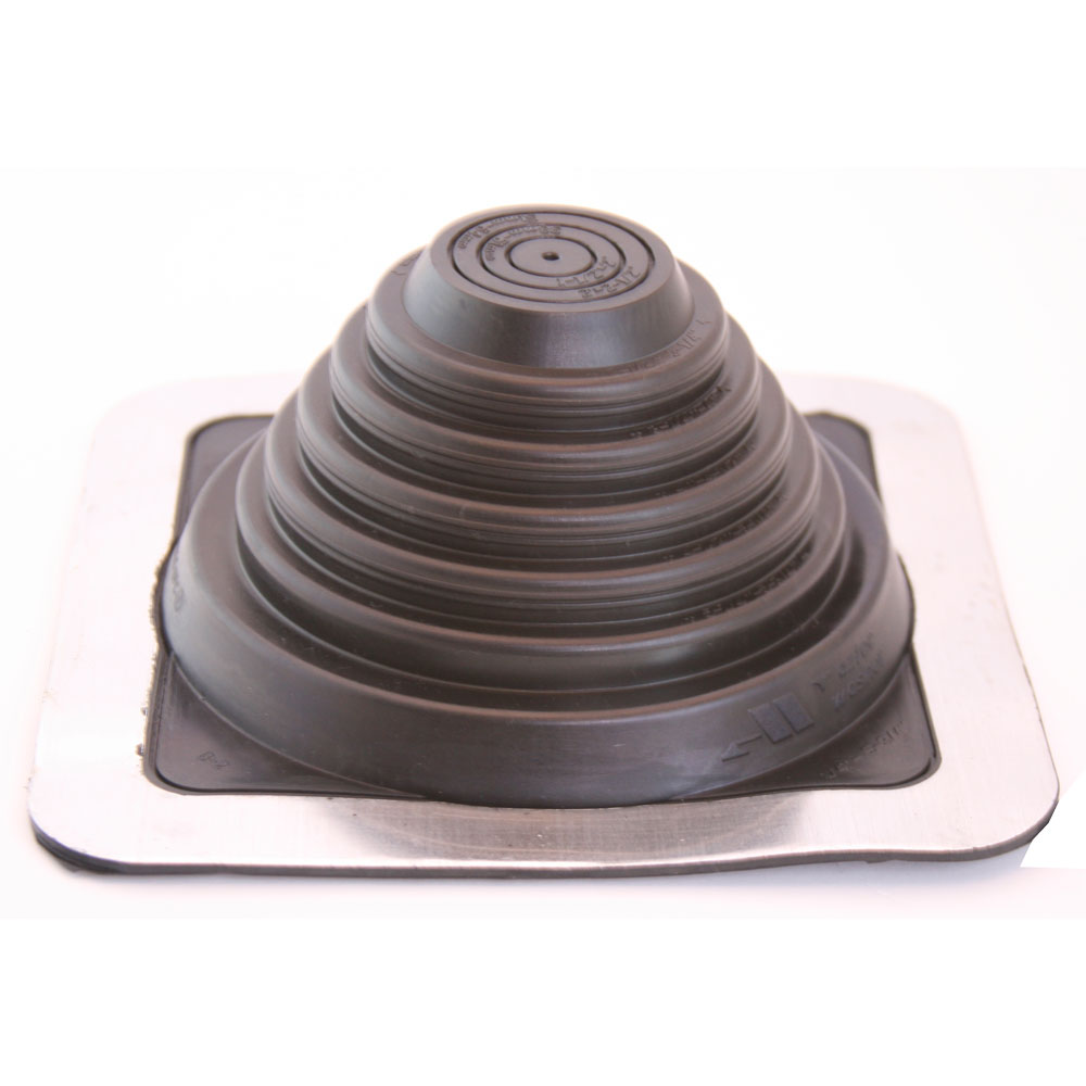 Master Flash Standard Low Temperature Pipe Flashing - Black EPDM - 0-146mm Diameter - 301