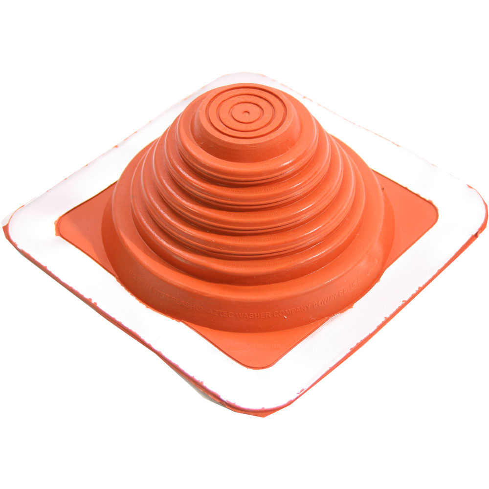 Master Flash Standard High Temperature Pipe Flashing - Red SILICONE - 0-146mm Diameter - 302