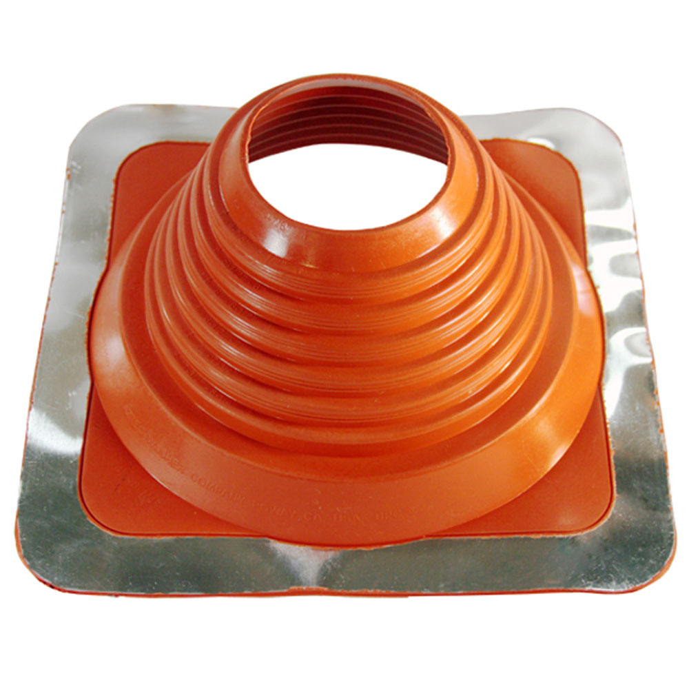 Master Flash Standard High Temperature5 Pipe Flashing - Red SILICONE - 101mm-209mm Diameter - 502