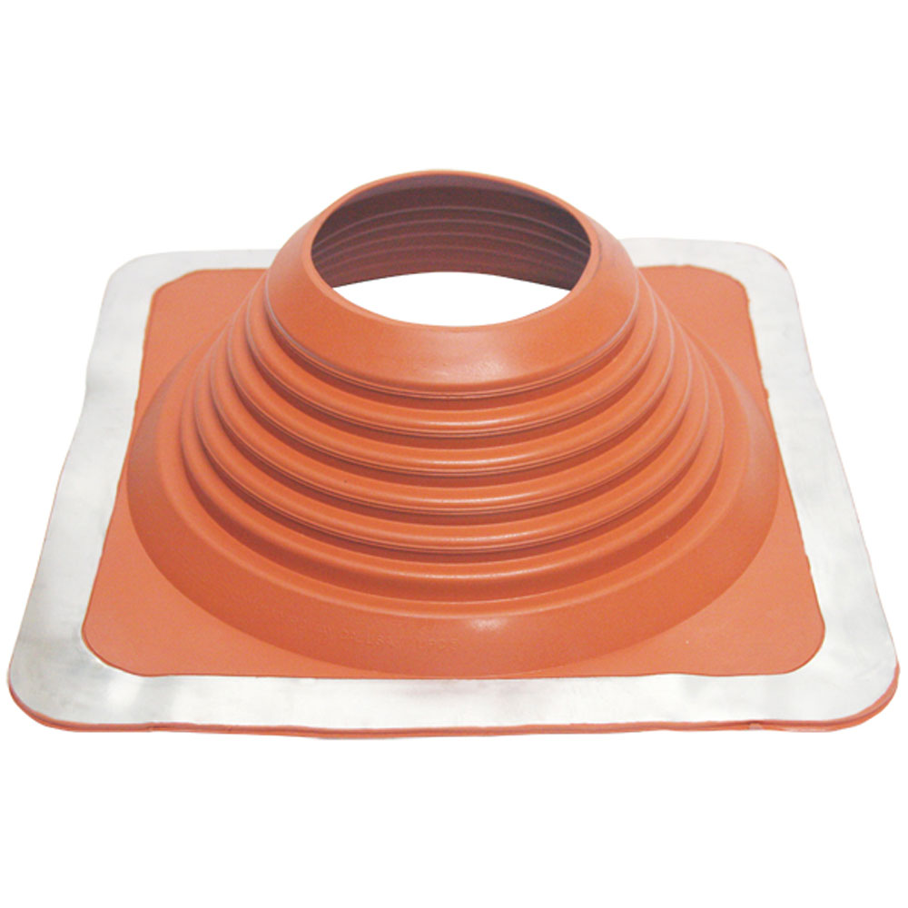 Master Flash Standard High Temperature Pipe Flashing - Red SILICONE - 171mm-343mm Diameter - 802