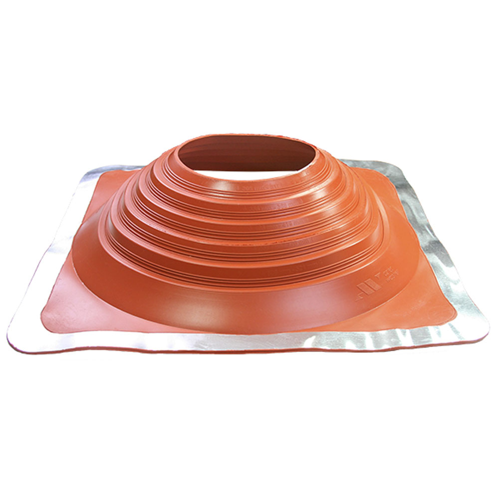 Master Flash Standard High Temperature Pipe Flashing - Red SILICONE - 241mm-520mm Diameter - 902