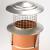 Chimsoc Birdguard Chimney Cowl Solid Fuel Stainless Steel with Collar (Natural) - view 1