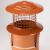 Chimsoc Birdguard Chimney Cowl Solid Fuel Stainless Steel with Collar (Terracotta) - view 1
