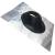 Chimsoc High Temperature Pitched Tile Pipe Flashing - Aluminium Base - Black SILICONE Cone - 200-275mm Diameter - CS-CFAL2HTB - view 1