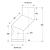 Vit Smooth Stove Pipe - 150mm - Offset 100mm with Door - view 2