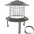 Chimsoc Birdguard Chimney Cowl Solid Fuel Stainless Steel with Collar (Natural) - view 3