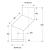 Vit Smooth Stove Pipe - 150mm - Short Offset - view 2
