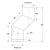 Vit Smooth Stove Pipe - 125mm - Offset 100mm with Door - view 2