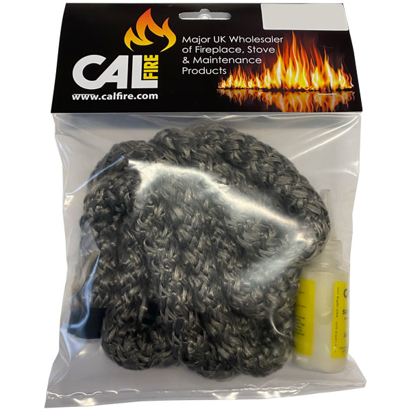 Black Thermal Stove Rope Kit - Maximum Softness Rope - 14mm Diameter x 2 Metres