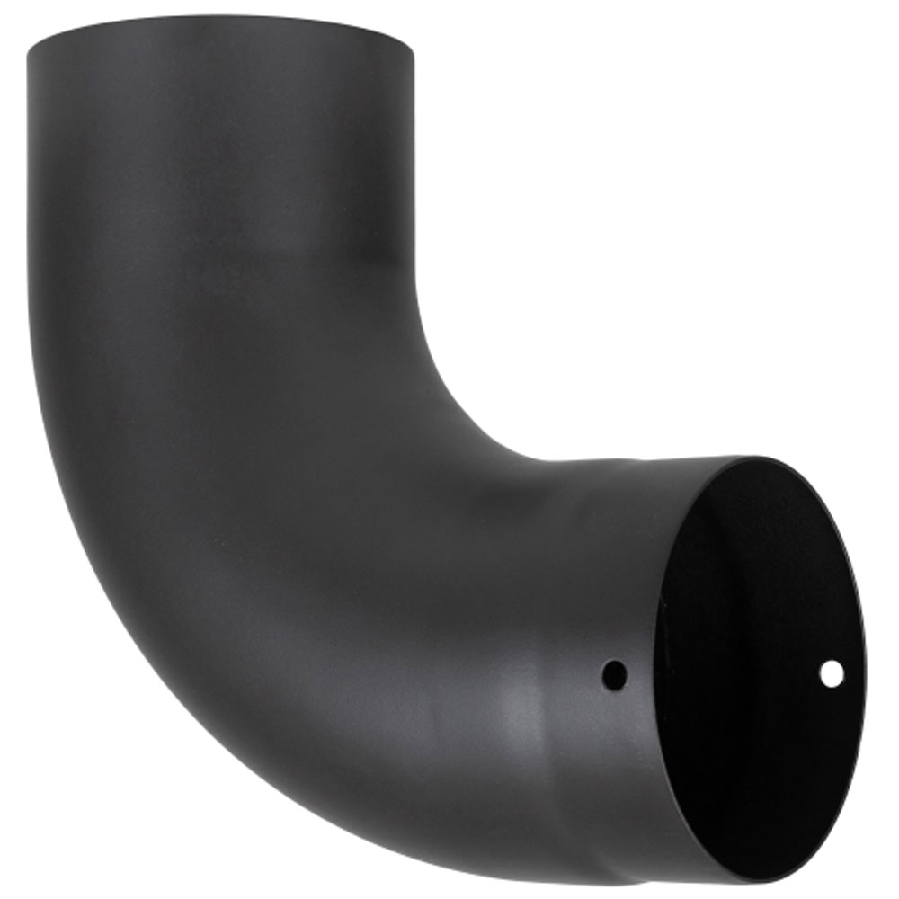 Vit Smooth Stove Pipe - 150mm - Swept 90 Degree Elbow