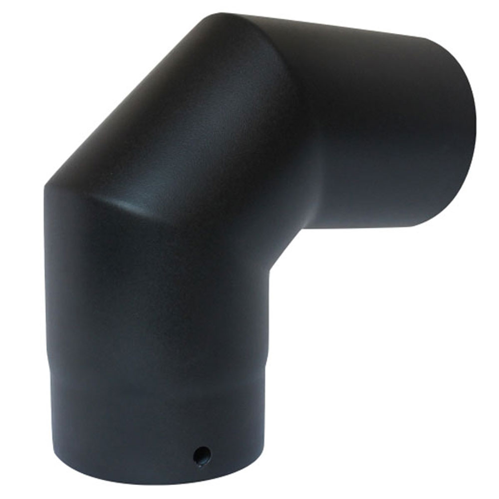 Vit Smooth Stove Pipe - 125mm - 90 Degree Elbow