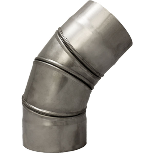 Vit Smooth Stove Pipe - 150mm - 0-90 Degree Adjustable Elbow