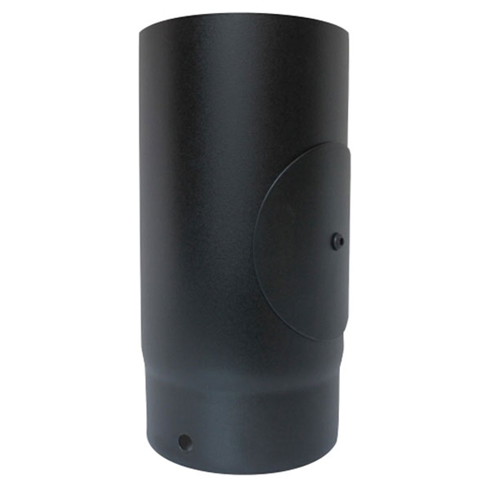 Vit Smooth Stove Pipe - 125mm - 250mm Length with Door