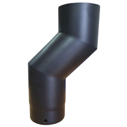 Vit Smooth Stove Pipe - 125mm - Offset 100mm