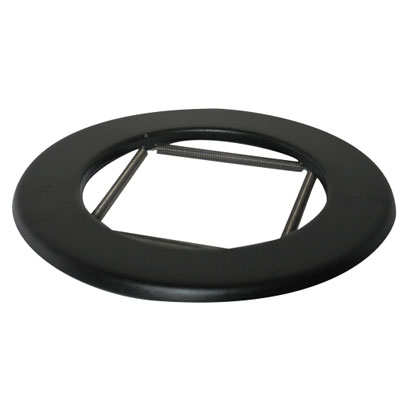 Vit Smooth Stove Pipe - 175mm - 90 Degree Rosette Collar (Spring)