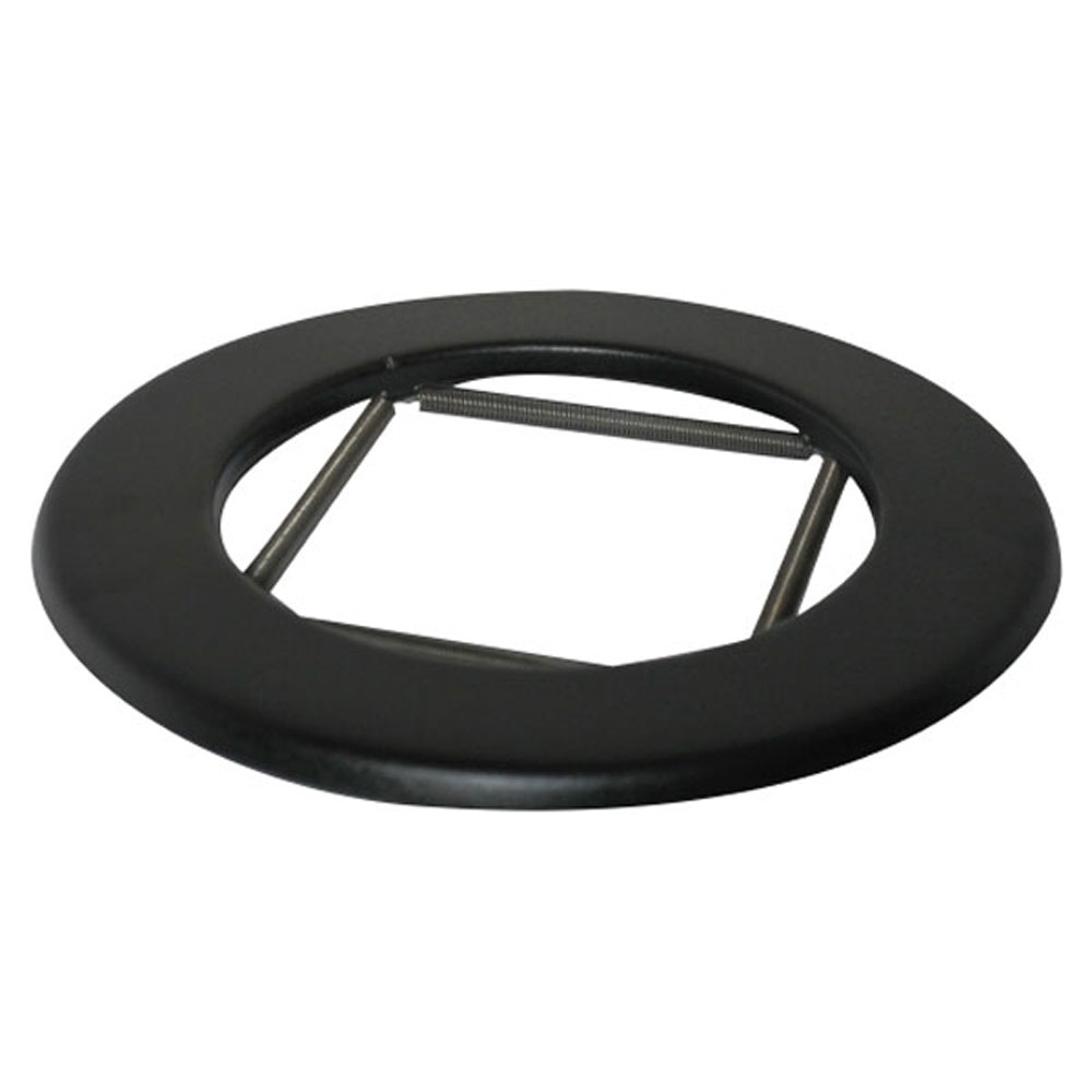 Vit Smooth Stove Pipe - 125mm - 90 Degree Rosette Collar (Spring)